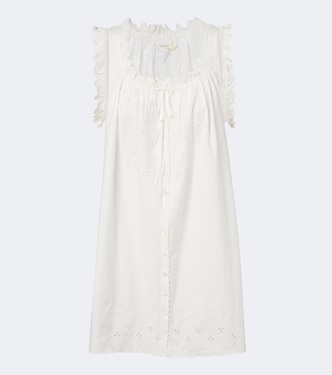 Nessie broderie anglaise cotton minidress | Dôen