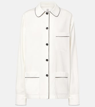 Oversized silk shirt | Toteme