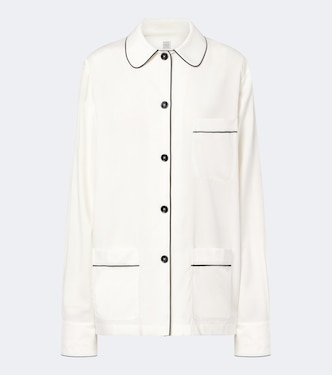 Oversized silk shirt | Toteme