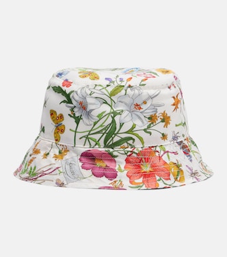 Floral silk bucket hat | Gucci