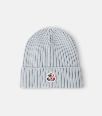 Logo virgin wool beanie | Moncler Enfant