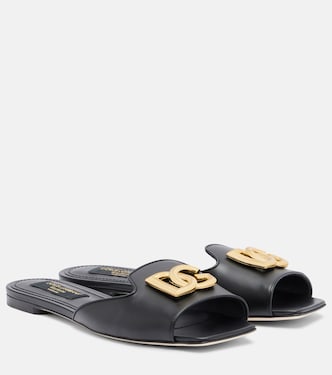 Abaya DG leather mules | Dolce&Gabbana