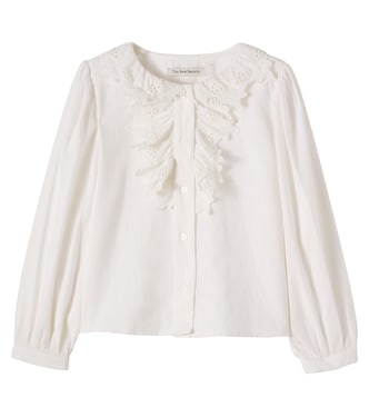 Soleil embroidered cotton blouse | The New Society