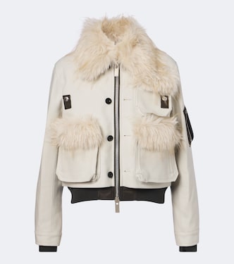 Wool blouson jacket | Sacai