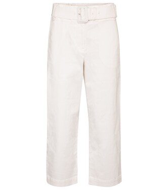 Pantalon raccourci à taille haute en coton | Proenza Schouler