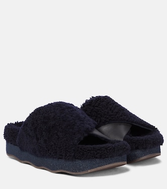 Wavy shearling slides | Chloé