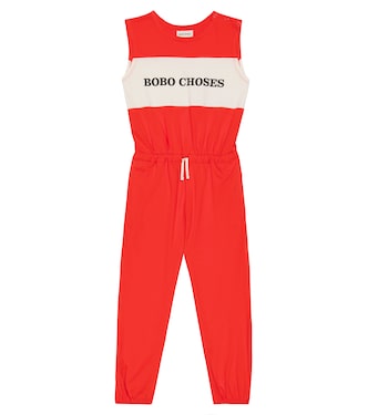 Logo cotton jersey jumpsuit | Bobo Choses