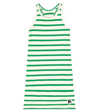 Panther striped cotton jersey dress | Mini Rodini