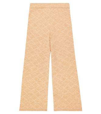 Ona knitted checked wool pants | Morley