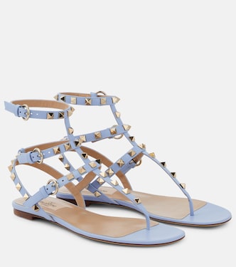 Rockstud leather thong sandals | Valentino Garavani