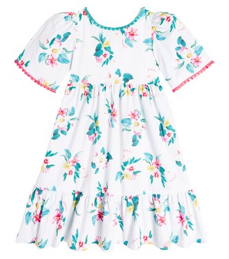 Floral tiered cotton dress | Patachou