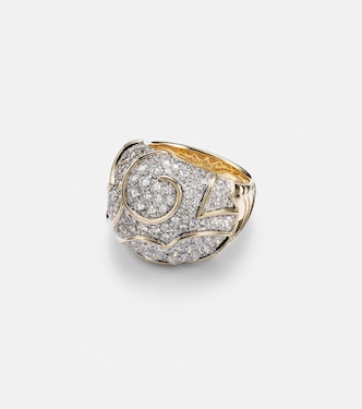Bague Onda Bombe en or 18 ct et diamants | Marina B