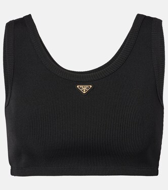 Cropped-Top aus Jersey | Prada