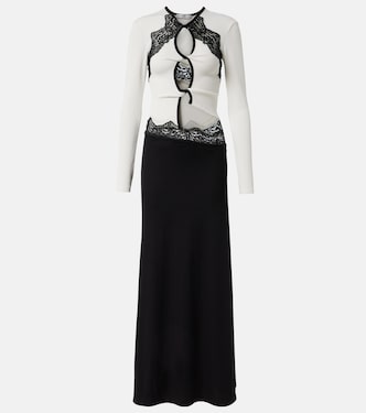 Lace-trimmed cutout maxi dress | Christopher Esber