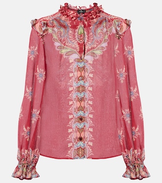 Printed crepon blouse | Etro