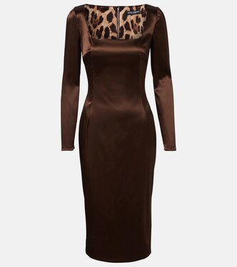 Midikleid aus Satin | Dolce&Gabbana