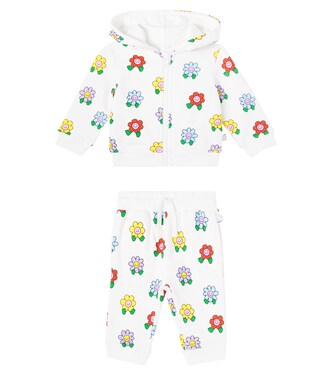 Baby Flowers cotton fleece tracksuit | Stella McCartney Kids