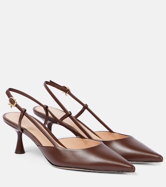 Ascent 55 leather slingback pumps | Gianvito Rossi