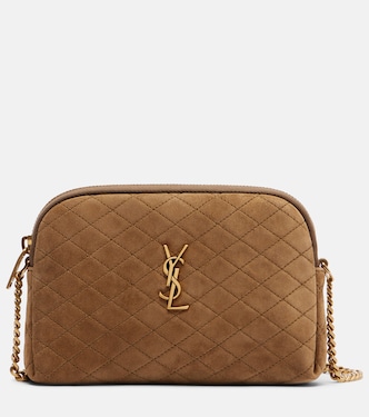 Gaby quilted suede crossbody bag | Saint Laurent