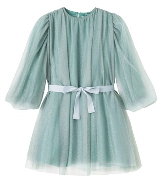 Belted embellished tulle dress | Il Gufo