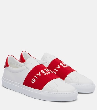 Urban Street logo leather slip-on sneakers | Givenchy