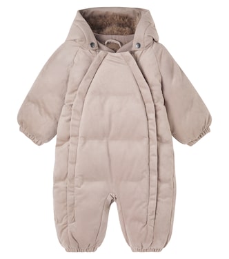 Baby Nallo corduroy snowsuit | Wheat