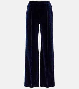 Monaco Freya high-rise velour sweatpants | The Upside