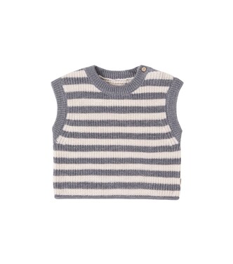 Baby Ruby striped wool sweater vest | Wheat