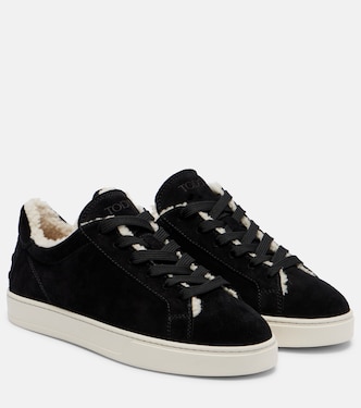 Cassetta shearling-lined suede sneakers | Tod's