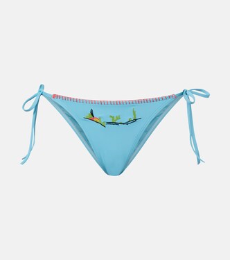 Sisley embroidered bikini bottoms | Staud
