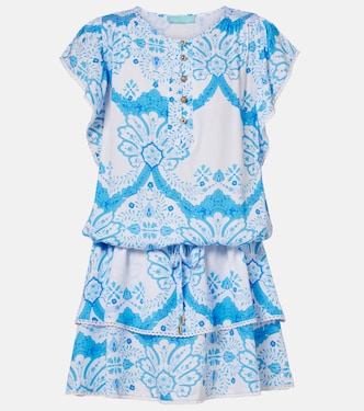 Lenni printed tiered minidress | Melissa Odabash