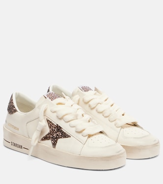 Sneakers Stardan aus Leder mit Glitter | Golden Goose