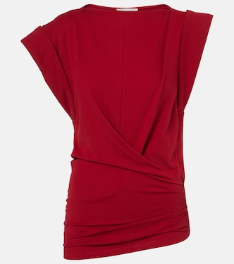 Draped cotton jersey top | Isabel Marant