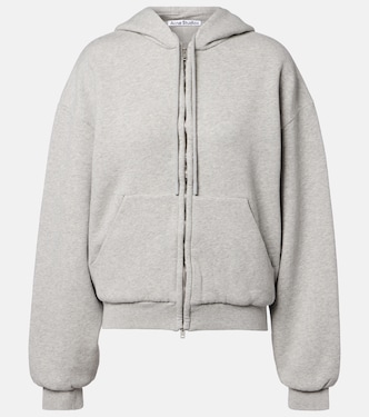 Faye cotton fleece zip-up hoodie | Acne Studios