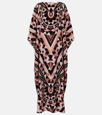 Manuba silk crêpe de chine kaftan | Pucci