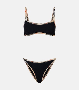 x Hunza G bikini Tyler con Burberry Check | Burberry