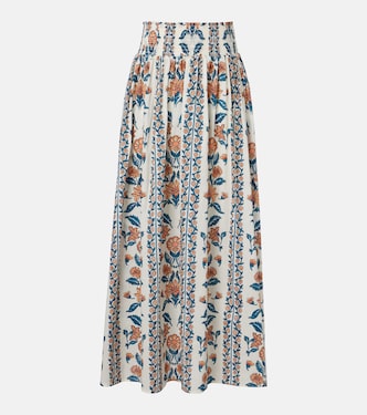 Winona floral cotton maxi skirt | Montce