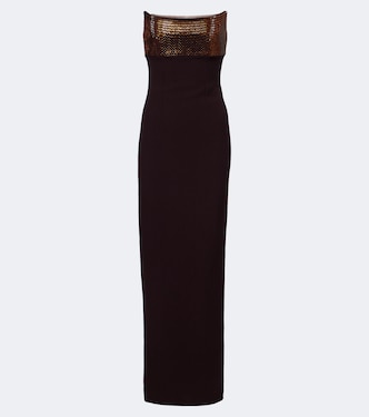 Embellished paneled corset gown | Roland Mouret
