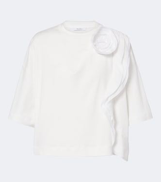 Verziertes T-Shirt aus Baumwoll-Jersey | Max Mara