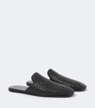 Palazzo Intrecciato leather mules | Bottega Veneta