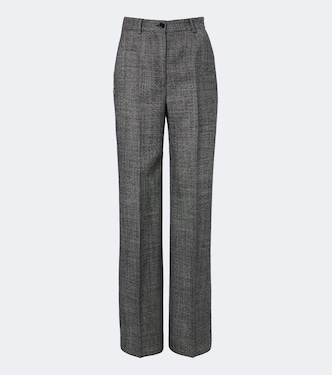 Virgin wool straight pants | Dolce&Gabbana