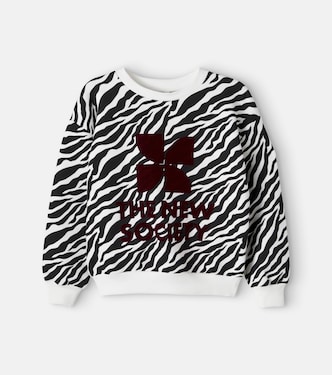 TNS zebra-print cotton sweatshirt | The New Society