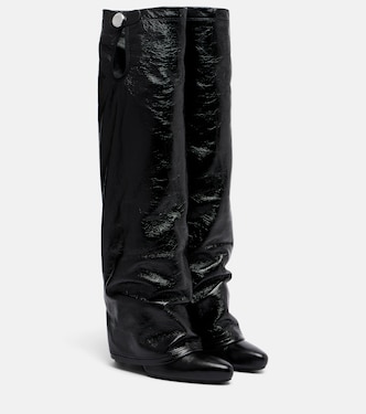 Leon patent leather knee-high boots | The Attico