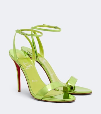 Miss Z mirrored leather sandals | Christian Louboutin