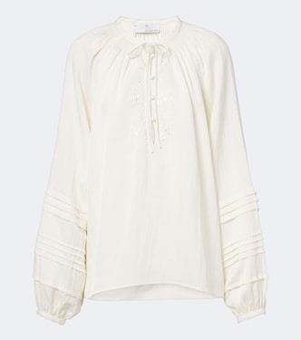 Oversized embroidered blouse | Xu Zhi
