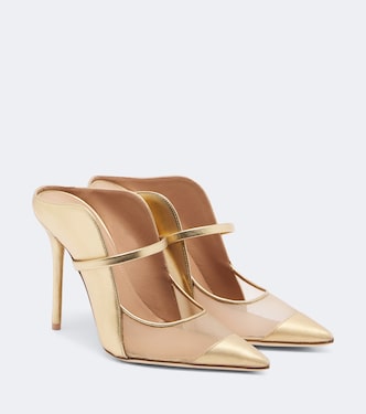 Maureen leather and mesh mules | Malone Souliers