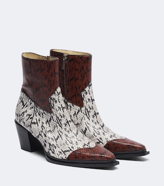 Bottines santiags Cece en cuir façon serpent | Jimmy Choo