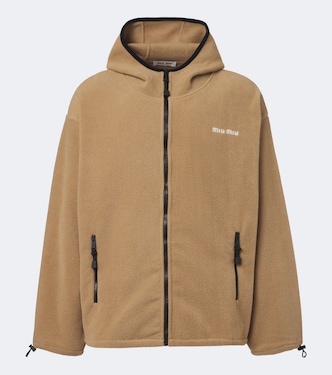Hooded fleece jacket | Miu Miu