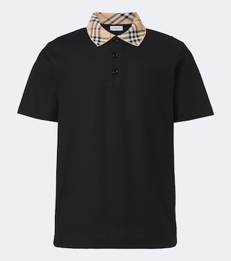 Burberry Check cotton piqué polo shirt | Burberry