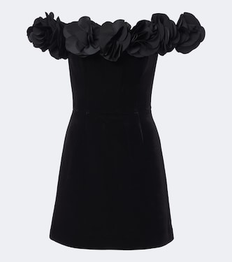 Charles floral-appliqué bustier dress | Rebecca Vallance